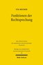 Funktionen der Rechtssprechung Konfliktlösung im deutschen und englischen Verbraucherrecht