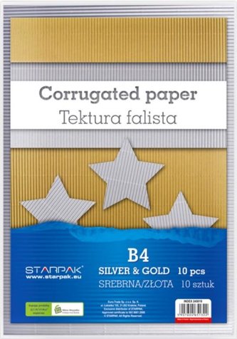 Tektura falista B4 10 kolorów