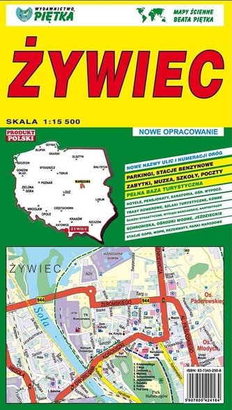 Żywiec 1:15 500 plan miasta PIĘTKA