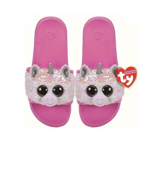 Ty Fashion cekinowe kapcie basenowe - Jednorożec L