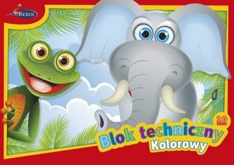 Blok techniczny A4/10K kolorowy