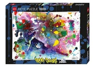 Puzzle 1000 Wolne kolory, Kotek