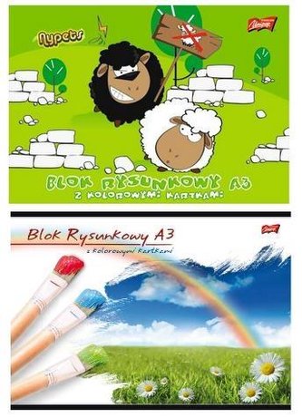 Blok rysunkowy kolorowy A3/16K MIX (10szt)