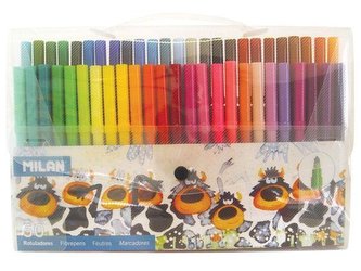Zestaw 50 flamastrów MILAN Zestaw 50 flamastrów MILAN