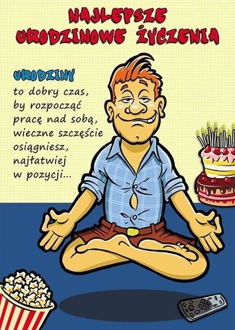Karnet Comic B6 + koperta wzór nr 03 Urodziny