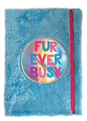 Notatnik pluszowy turkusowy