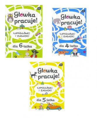 Kolorowanka A4 z nakl. Głowka pracuje MIX