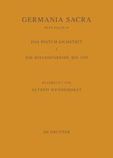 Die Bistümer der Kirchenprovinz Mainz. Das Bistum Eichstätt 1