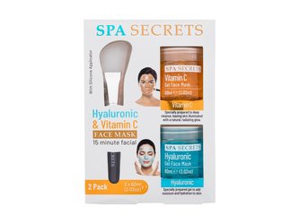 Xpel Spa Secrets pleťová maska Spa Secrets Vitamin C 60 ml + pleťová maska Spa Secrets Hyaluronic 60 ml + aplikátor