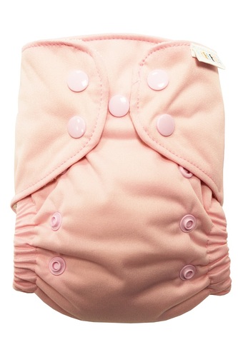 BIO Bambusová kapsová plenka (S) - Světle růžová PAT