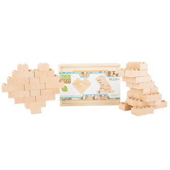ECO-BRICKS Natural Plus dřevěná stavebnice 20 dílků