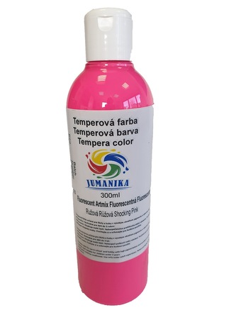JUMANIKA Tempera fluorescentní 300 ml Barva: růžová