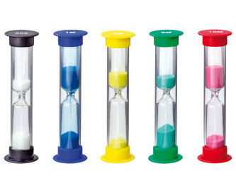 Set přesýpacích hodin - 1, 3, 5, 10 min a 30 sec - malé