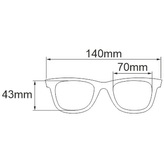 Brýle polarizační černé bez spodní obroučky