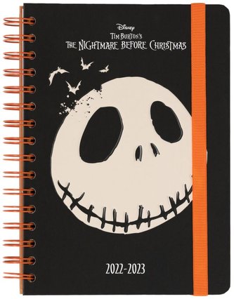Plánovací týdenní školní diář A5 2022/2023 Nightmare Before Christmas|Ukradené Vánoce: Jack Skellington se samolepkami, záložkami a obálkou (14,8 x 21 cm) Plánovací týdenní školní diář A5 2022/2023 Nightmare Before Christmas|Ukradené Vánoce: Jack Skellington se samolepkami, záložkami a obálkou (14,8 x 21 cm)