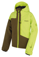 Dětská ski bunda Gomez Kids br. green/dk. khaki - 140