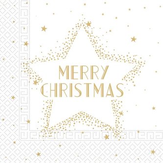 UBROUSKY VÁNOČNÍ HVĚZDA 3VRSTVÉ 33X33CM