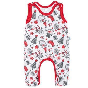 Kojenecké bavlněné dupačky New Baby Christmas - velikost 68 (4-6m)
