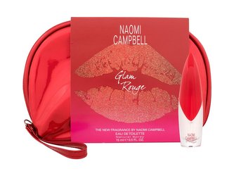 Naomi Campbell Glam Rouge toaletní voda 15 ml + kosmetická taštička