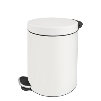 Koš odpadkový pedál nerez lak  3L  WHITE AWD1784 Koš odpadkový pedál nerez lak  3L  WHITE AWD1784