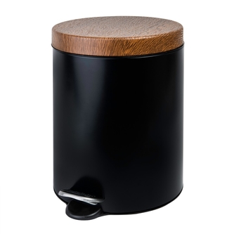 Koš odpadkový pedál nerez lak  5L  WOOD AWD1786 Koš odpadkový pedál nerez lak  5L  WOOD AWD1786