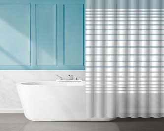 Závěs koupelnový 180x180cm dekor, EVA dekor pruhy