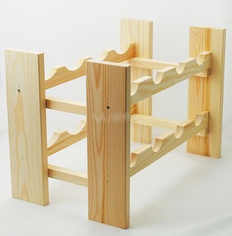 Stojan na víno na 8 lahví dřevěný