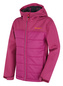Dětská softshell plněná bunda Swany K dark magenta - 112