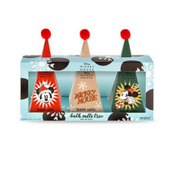 Mad Beauty Dárková sada Mickey Jingle All The Way Bath Salts Trio Triangle child