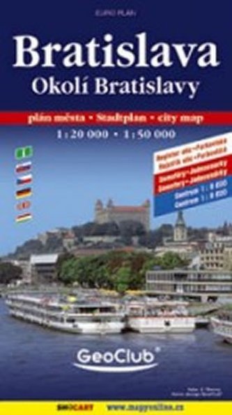 Bratislava, okolie Bratislavy 1:20 000 - plán měst