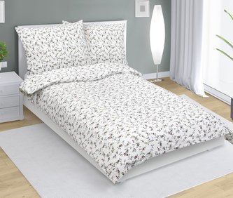 Povlečení krepové - rozkvetlé větvičky - 140x220, 70x90 cm Povlečení krepové - rozkvetlé větvičky - 140x220, 70x90 cm