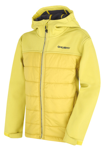 Dětská softshell plněná bunda Swany K lime green - 164