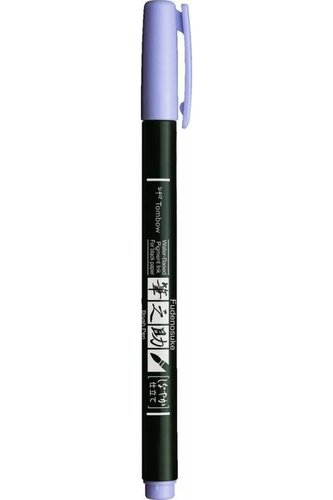 Tombow Štětcový fix Fudenosuke pastel - pastelově levandulový (také pro černý papír)