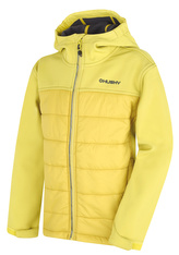 Dětská softshell plněná bunda Swany K lime green - 112
