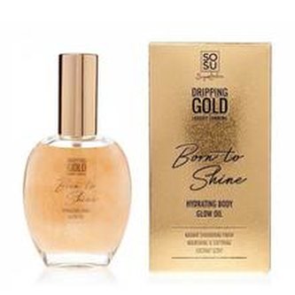 SOSU by Suzanne Jackson Hydratační olej na tělo se třpytkami Bronzový Dripping Gold Born to Shine (Hydrating Body Glow Oil) 50 ml woman