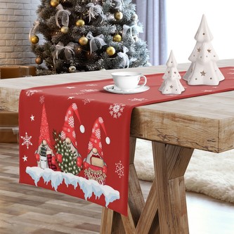 Ubrus - běhoun na stůl GNOM červená 40x140 cm Mybesthome