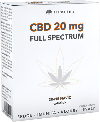 Pharma Activ CBD 20 mg Full Spectrum 30+15 tobolek