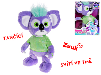 Koala plyšová 36cm tančící na baterie se zvukem a svítící ve tmě 24m+ v krabičce