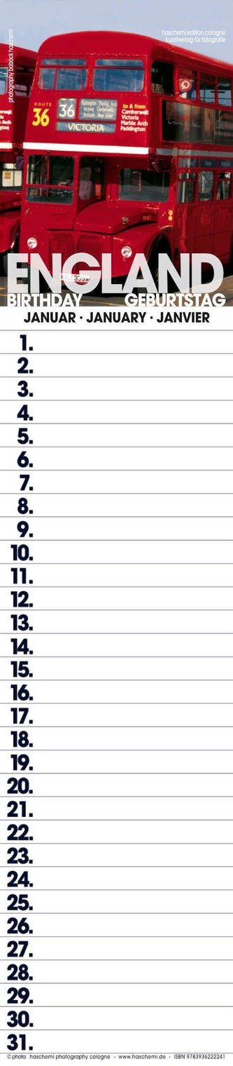 Geburtstagsplaner England