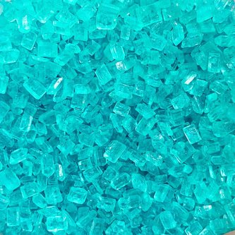 Cukrové krystalky 80g turquoise - Scrumptious