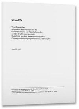 StromGVV - Stromgrundversorgungsverordnung