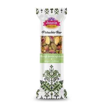 Jannis Pistachio bar 40g Jannis Pistachio bar 40g