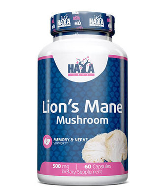 Haya Labs Lion's Mane mushroom 500mg 60ct