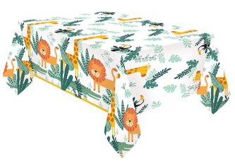 Papírový ubrus se zvířátky 120 x 180 cm