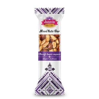 Jannis Mixed nut bar 40g Jannis Mixed nut bar 40g
