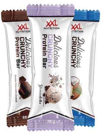 XXL Nutrition Delicious Crunchy Protein bar 65g white choco pistachio
