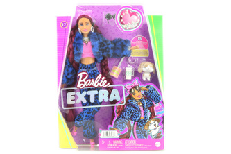 Barbie Extra - modrá teplákovka s leopardím vzorem HHN09
