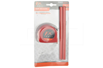 Svinovací metr (3m) se 2ks tužek FX