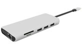 eSTUFF 12-in-1 Triple Display Multifunction USB-C Hub