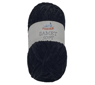 Příze SAMET - černá - 100g / 100 m